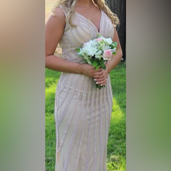 Gold Sherri Hill Prom/Ball Gown Dress - Size 6 - Picture 6 of 7